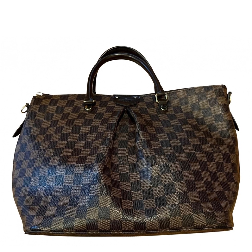 LOUIS VUITTON DAMIER EBENE SIENA MM BAG